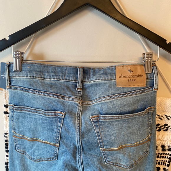 Abercrombie Boys Ultimate Stretch ripped super skinny jeans 15/16 slim pant NWT - Picture 7 of 12